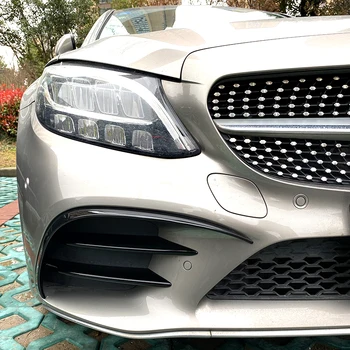Za Mercedes Benz C Razred W205 C205 S205 Facelift 2019+ C180 C200 C260 Sprednji Odbijač AMG Zastave Nalepke Trim Kritje Dodatki