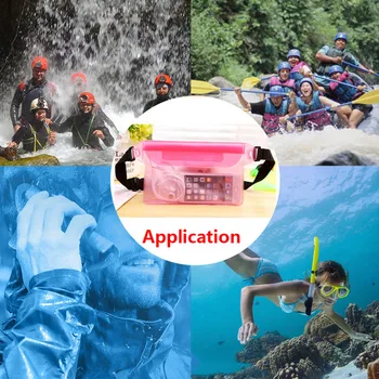 Nepremočljiva Plavanje Vrečko Drift Diving Smučarskih Ramenski Pas Pack Bag Podvodni Mobilni Telefon Vrečke Primeru Kritje Za Plažo, Čoln Šport