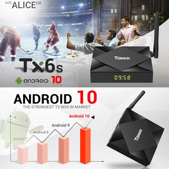 Tanix TX6S TV Box Android 10 Allwinner H616 Smart TV Box 4GB RAM 32GB 64GB 4K Media Player Android TV Set Top Box za Youtube