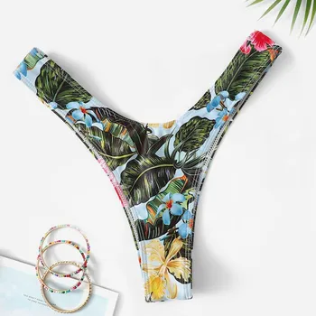 Seksi Mini Bikini Mikro Tiskanja Kopalke Ženske Brazilski Tangice Bikini Bottom Kopalke G-string Hlačke Hlačke Tanga spodnje Perilo #ZQ