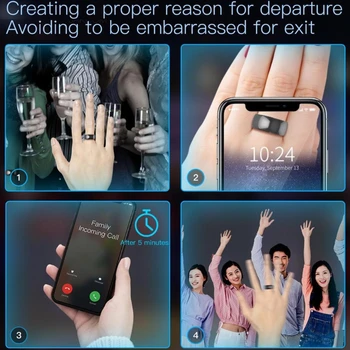 R4 Smart Obroč Nepremočljiva Dustproof Fallproof Smart Obroč za Windows NFC Mobilni Telefon Večfunkcijsko Čarobni Prst Prstan F2TD