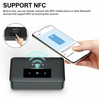 Bluetooth 5.0 Oddajnik Sprejemnik Brezžični 3.5 mm AUX NFC Na 2 RCA Audio Adapter Bluetooth Audio Sprejemnik Radijskih magnetofon