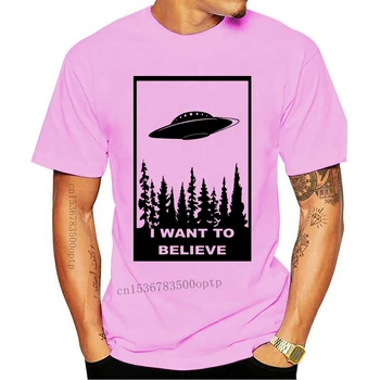 Hočem Verjeti, T-Shirt - Smešno T Shirt Sci Fi Nlp Prostora X Fikcija Datoteke Tujec Mens T Srajce Moda 2020 Moški/Men Harajuku