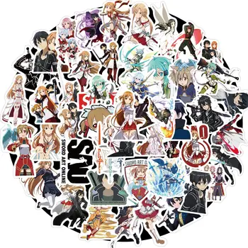 10/50/100 kozarcev Sword Art Online Anime Nalepke Prenosni Kovček za Prtljago Skateboard Kitara Risanka Nalepke SAO Otroci Darilo Igrača Decals