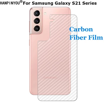 Za Samsung Galaxy S21 FE Plus Ultra 5G 3D Pregleden Ogljikovih Vlaken zadnji Zadnji Film Stiker Screen Protector (Ne Kaljeno Steklo)