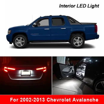 Za 2002-2013 Chevrolet Plaz Bel Avto Dodatki Canbus Napak LED Notranja Luč Zemljevid Dome registrske Tablice Svetlobe