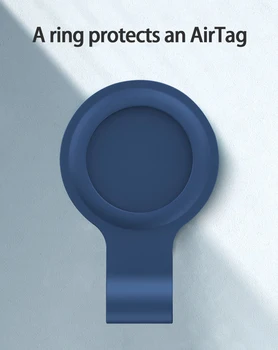 Silikonsko Ohišje Za Apple Airtags Lokator Tracker Anti-izgubil Pokrov Zaščitni Rokav Primeru Keychain Zaščito Rokav Imetnik Zraka Oznako