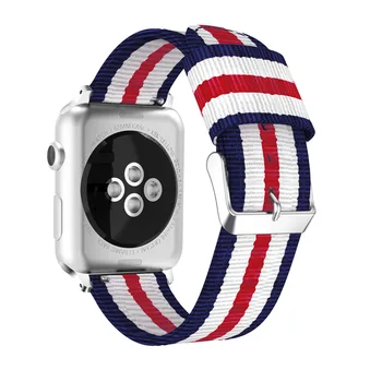 Najlon Razredi za Apple Gledati Serije 6/5/4/3/2/1/SE Nepremočljiva Sponke Trak za iWatch 38 40 42 44 MM Trak Watch band Dodatki