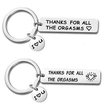 1pc Hvala Za Vse Orgazmov Ljubim Key Ring Nekaj Keychain Avto Darila Keyrings