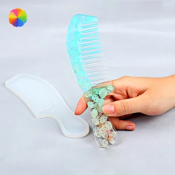 3D Pregleden Glavnik, Plesni Nakit Smolo Litje DIY Silikonsko Plesni Glavnik, Plesni Obrti Ličila AccessoriesCY