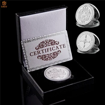 ZDA Scottsdale 1 Troy Oz Ameriške Popularne Lev Silver Plated Kovin, trgovina s Spominki Vrednost Kovanca W/Razkošje Polje
