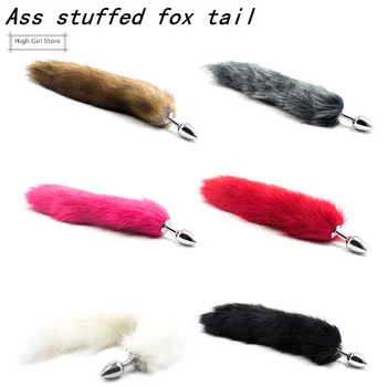 Črna foxtail pes rep rit polnjene sex igrača bullet polnjene G SM zlorabe igrača mačka rep nekaj ljubitelj seks dobave sex igre