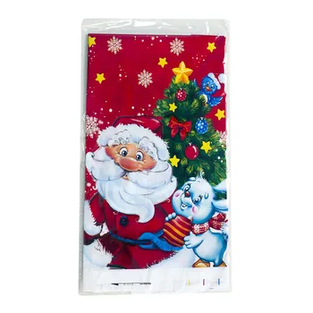 Božič Razpoložljivi Prtom Nepremočljiva Santa Claus Pravokotne PVC Tabela Kritje Okraski za Dom Novo Leto, Darila 180*110 cm