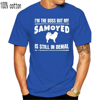 Po meri Smešno Samoyed Kužek Šoli Pes Trener, ki Psa Šala t-shirt za moške bombaž Priložnostne smešno moške majice O Vratu slim fit