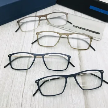 2021 Acetat Titana Danska Blagovna Znamka Očal Okvir Moški Ženske Originalne Kakovosti Korejski Očala Kvadratnih Očala Očala 6533